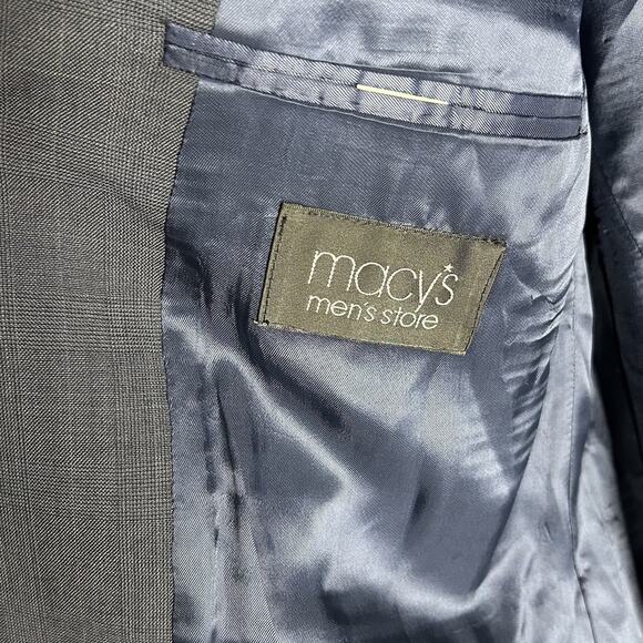 Lauren Ralph Lauren Men Plaid Two Button Blazer Wool Sport Coat Jacket Size 42R - Picture 5 of 15